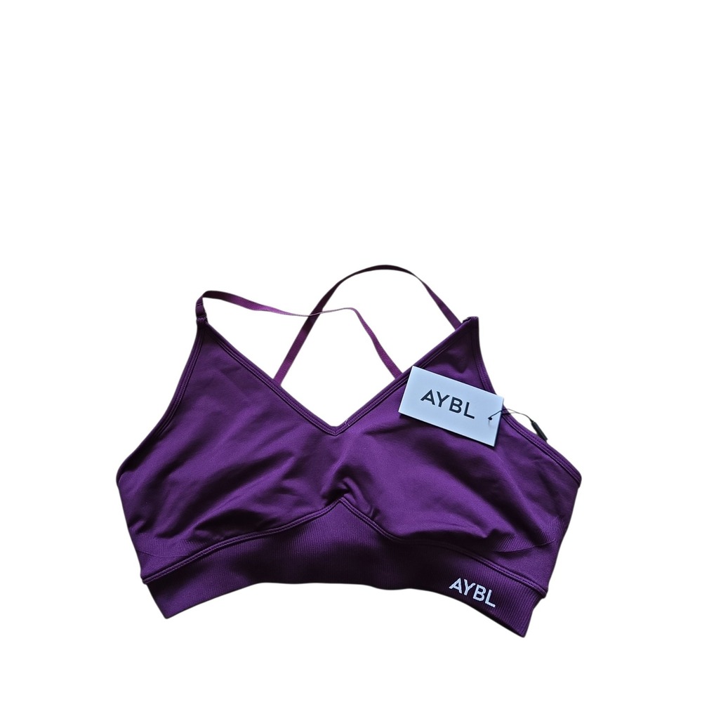AYBL Adapt Seamless Sports Bra Midnight Plum Purple XL AY14932 New With Tags